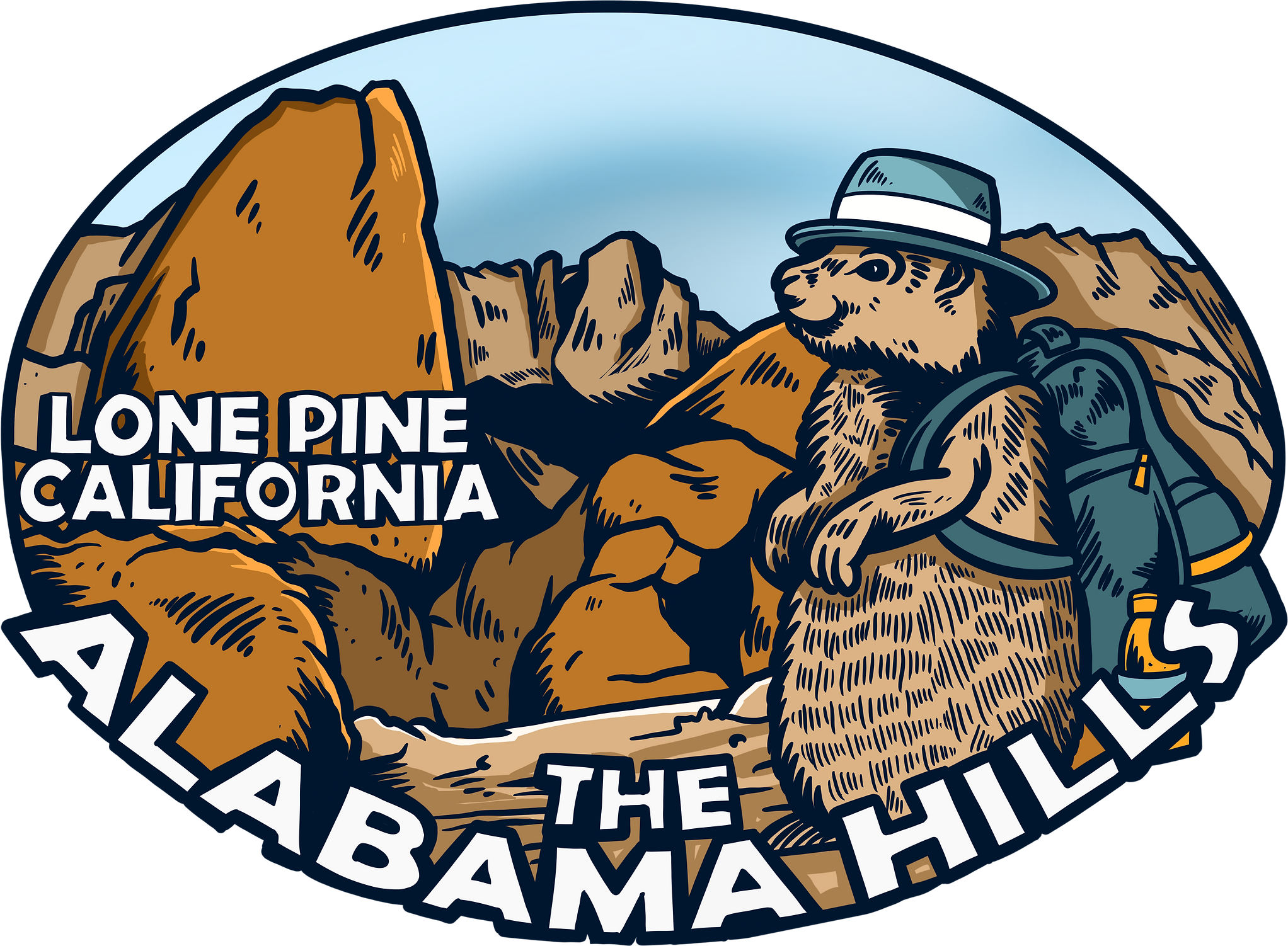 Sticker | Alabama Hills Critter Hiker