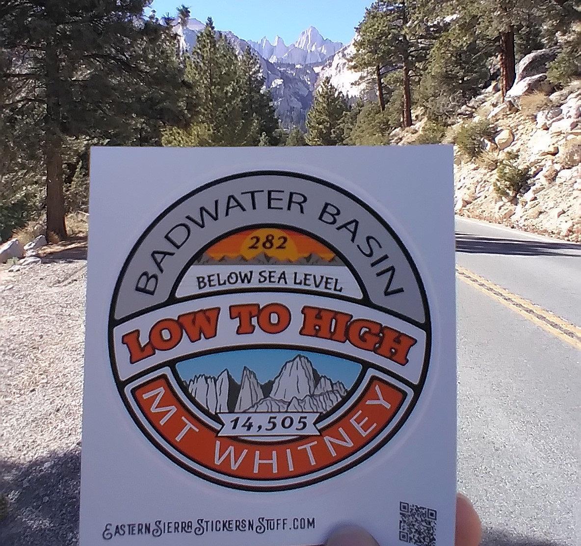 Sticker | Low To High Badwater/whitney