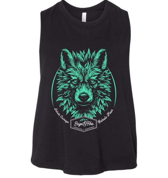 WOMEN'S CROP TEE L