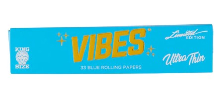 Blue | Ultra Thin | King Size Booklets | 33PK