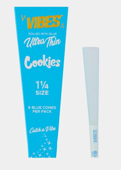 Blue | Ultra Thin Cones | 1 1/4 | 6PK