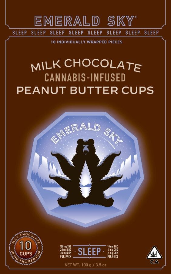 Milk Chocolate Sleep Peanut Butter Cups - 100MG THC 20MG CBN
