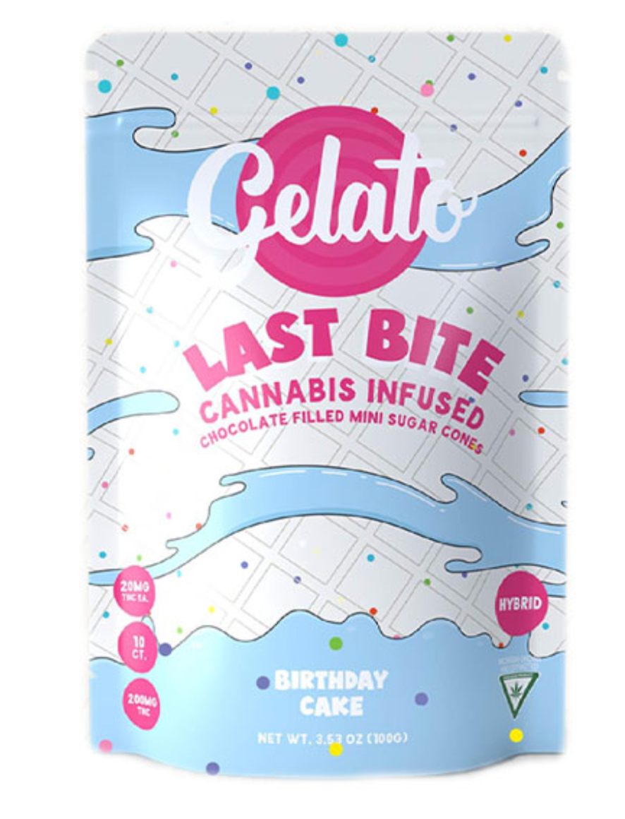Birthday Cake - 100MG Chocolate Filled Cone