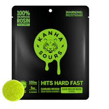 Sour Melon Rush - 100MG Sour Rosin Vegan Gummies