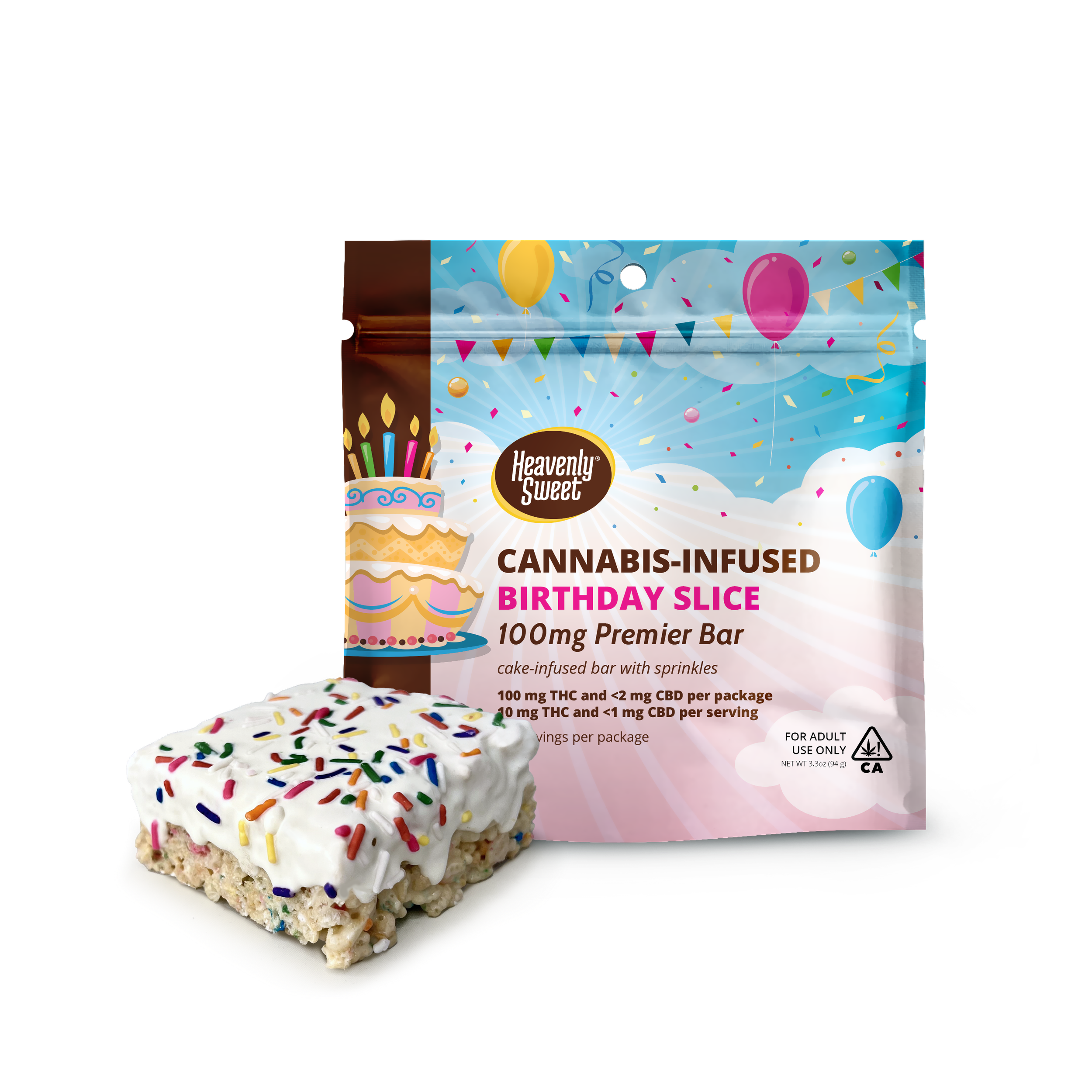 Birthday Slice - 100MG Premier Bar