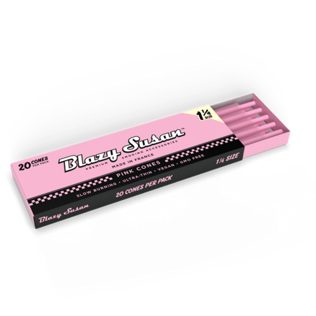 BLAZY SUSAN - PINK PAPER CONES 1 1/4 20 PACK