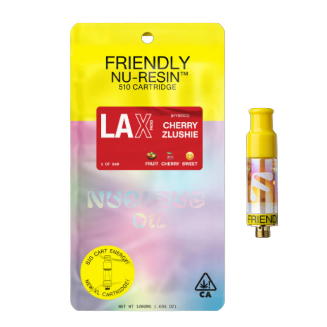 Friendly - Cherry Zlushie Nucleus X Lax Packs Cured Resin 1000MG
