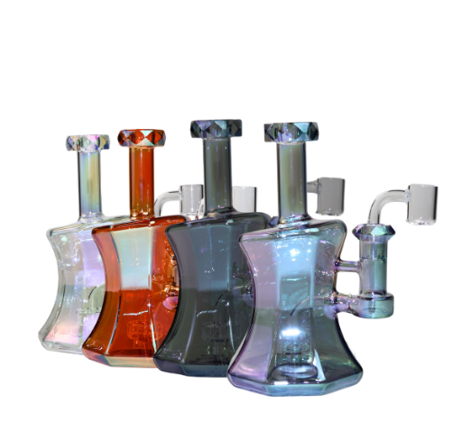 Luvbuds - 7.5' Facet Fantasy Bong W/ Bowl Asst Colors