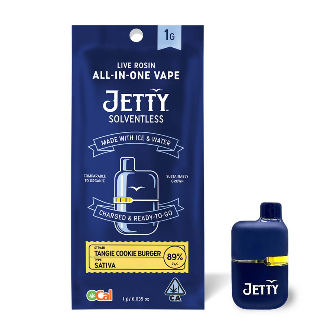 Jetty Extracts - Mini Tank - Tangie Cookie Burger Solventless Ready To Use 1000MG