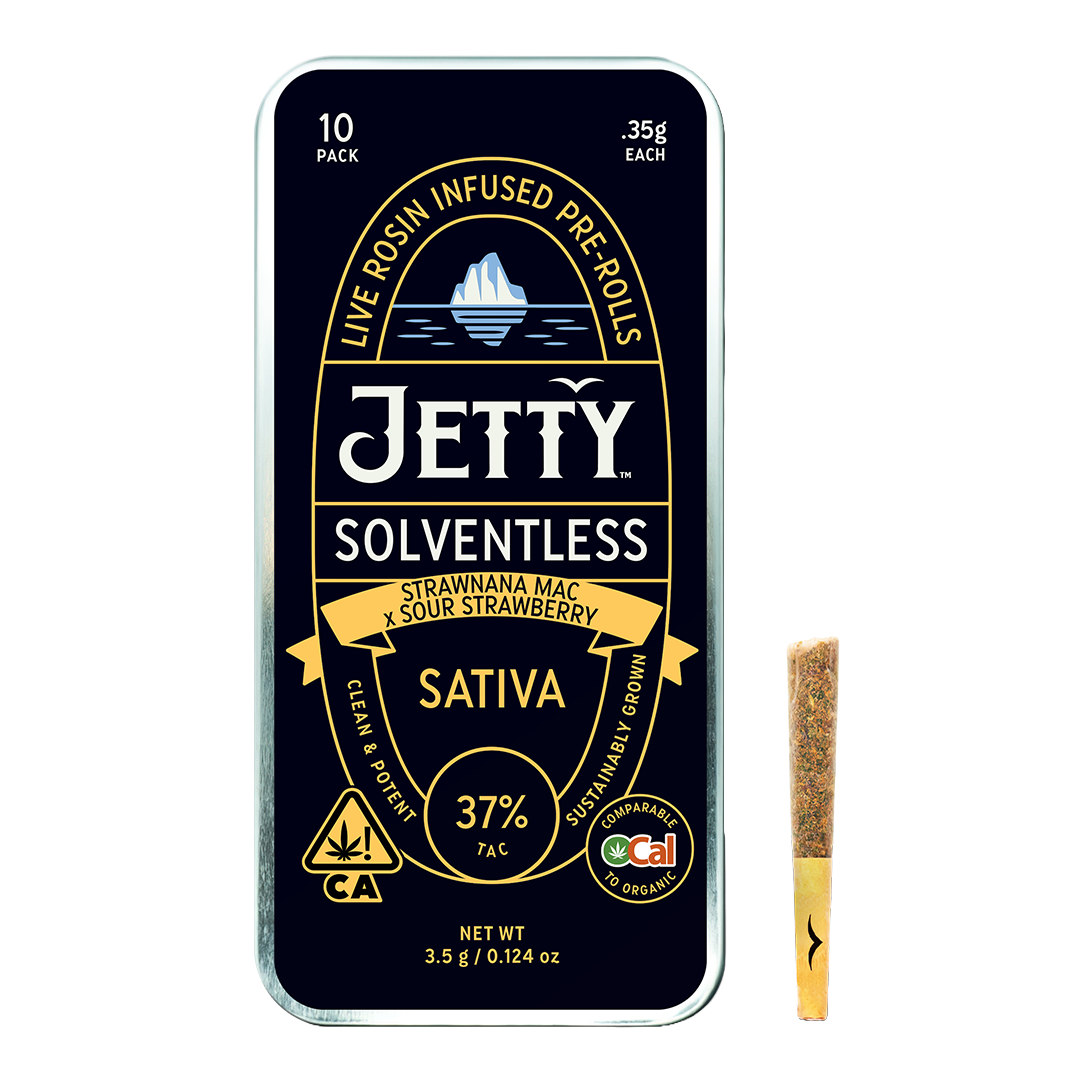 JETTY EXTRACTS - STRAWNANA MAC X SOUR STRAWBERRY SOLVENTLESS 3.5G 10 PACK