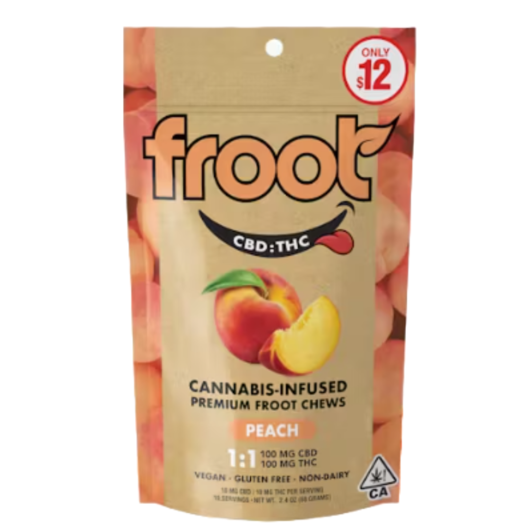 Froot - Peach 1:1 Gummies 100MG