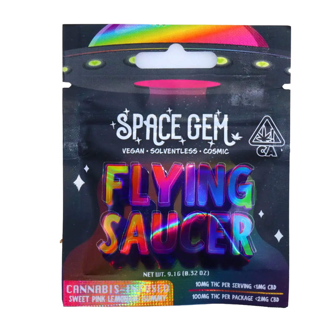 Space Gem - Flying Saucer - Pink Lemonade Gummy 100MG