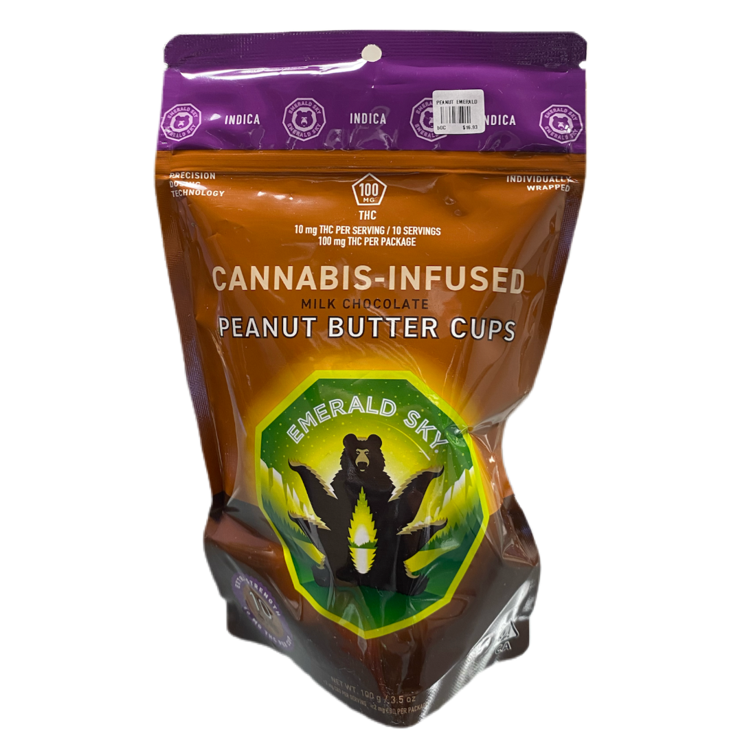 Emerald Sky - Peanut Butter Cups Milk Chocolate Indica 100MG