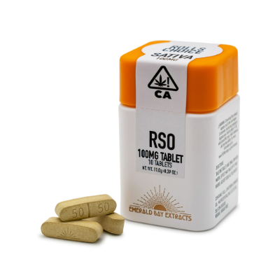 Emerald Bay Extracts - Sour Diesel 100MG Rso Tablets 10 Pack