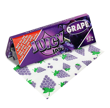 JUICY JAY'S - GRAPE FLAVORED ROLLING PAPERS 1 1/4