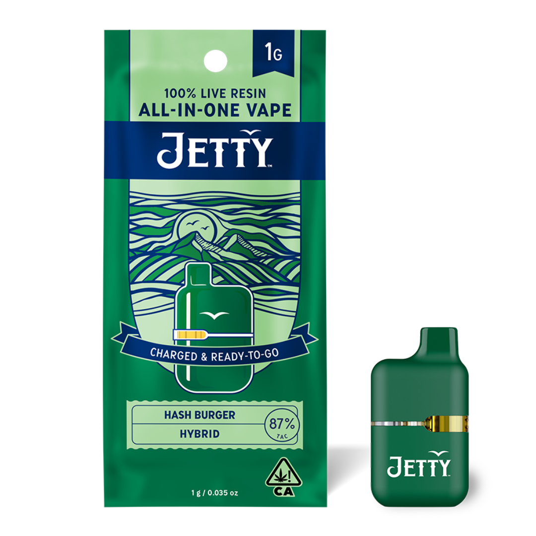 Jetty Extracts - Mini Tank - Hash Burger Solventless Ready To Use 1000MG