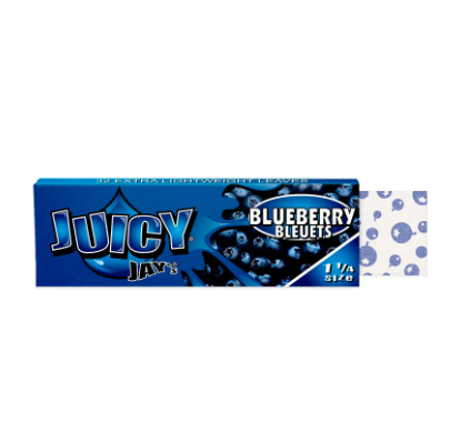 JUICY JAY'S - BLUEBERRY ROLLING PAPERS 1 1/4