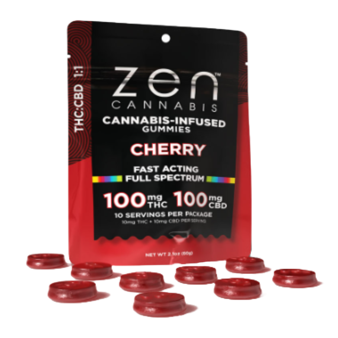 Zen - Cherry 1:1 THC:CBD 100MG:100MG