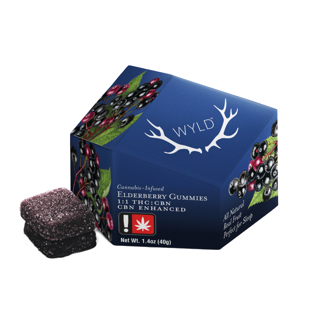 Wyld - Elderberry Sleep Gummies 2:1 THC/CBN 100MG