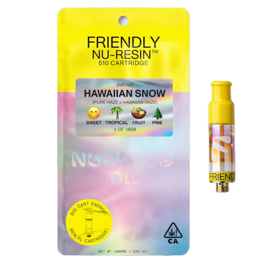 Friendly - Hawaiian Snow Nucleus Cured Resin 510 Cart 1000MG