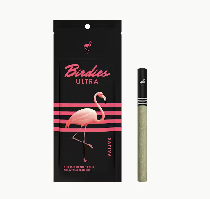 Birdies: Ultra - Sativa THCA Infused Pre-roll Pack - 2.5g - 3 Pack