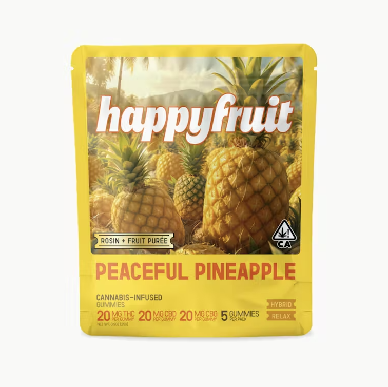 happy: Peaceful Pineapple - - - : - - Happy Fruit
