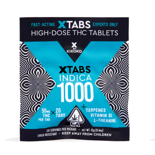 KIKOKO: INDICA X - THC TABLETS - 1000MG - 20 PACK - KIKOKO