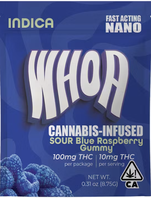 WHOA Edibles: Sour Blue Raspberry