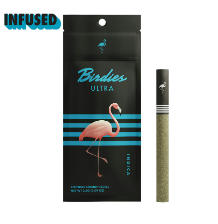 Birdies: Ultra - Indica THCA Infused Pre-Roll Pack - 2.5g - 3 Pack