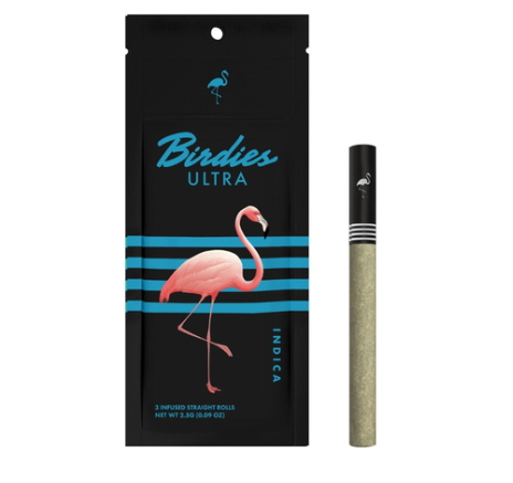 Birdies: Ultra - Hybrid THCA Diamond Infused Pre-Roll Pack - 2.5g - 3 Pack