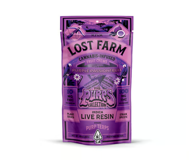 Lost Farm: Purple Passionfruit Purp Terp - - Chews - - Lost Farm