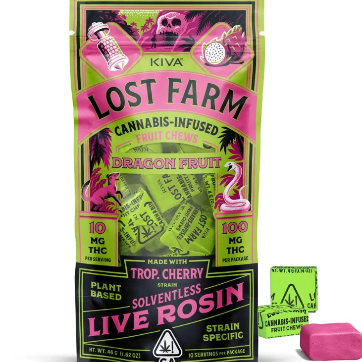 Lost Farm: Dragon Fruit - Trop Cherry - Chews - - Lost Farm