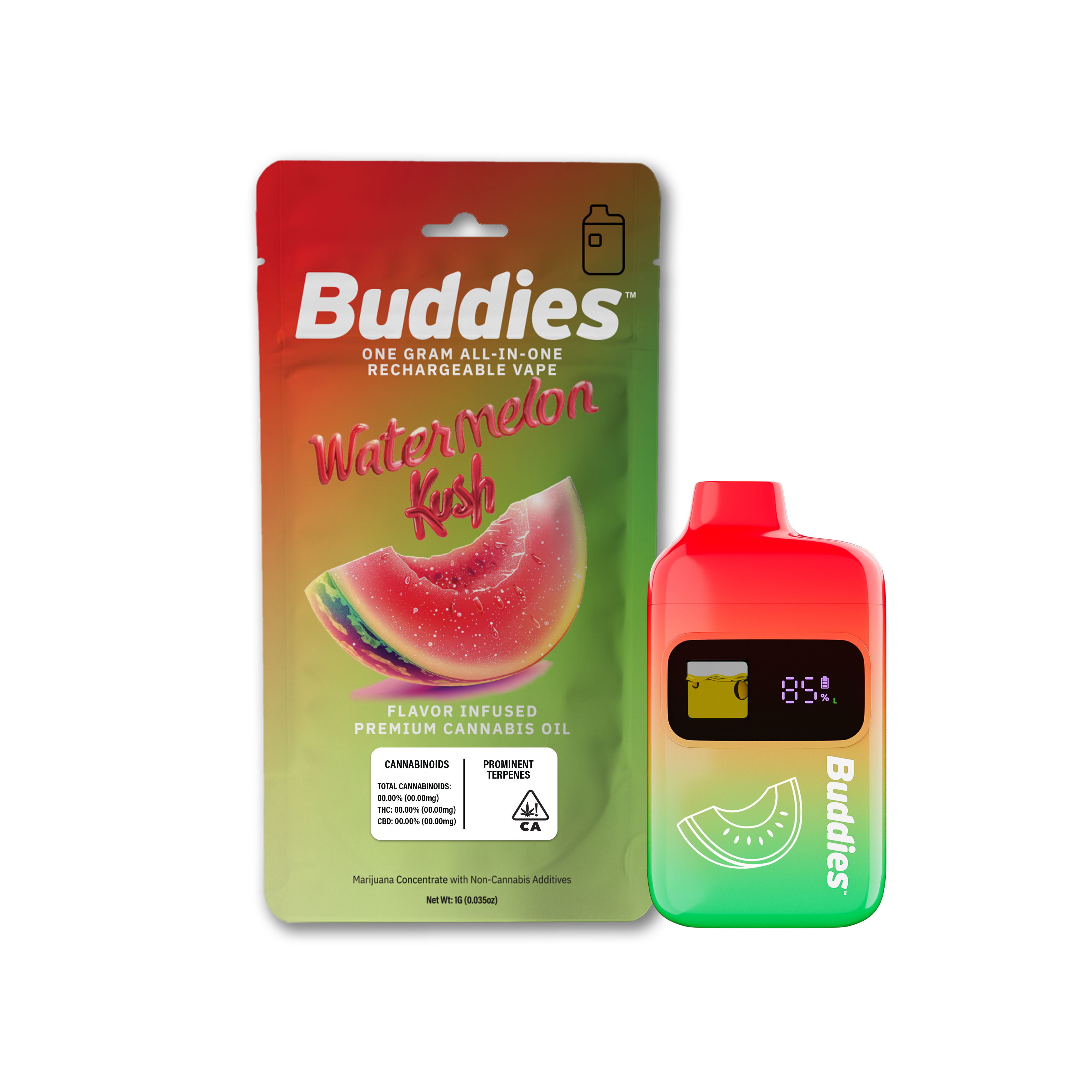Buddies Brand: Watermelon Kush - - - Buddies Flavor