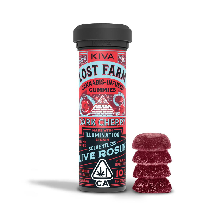 Lost Farm: Dark Cherry Illuminati OG - - 10 Pieces - - Lost Farm
