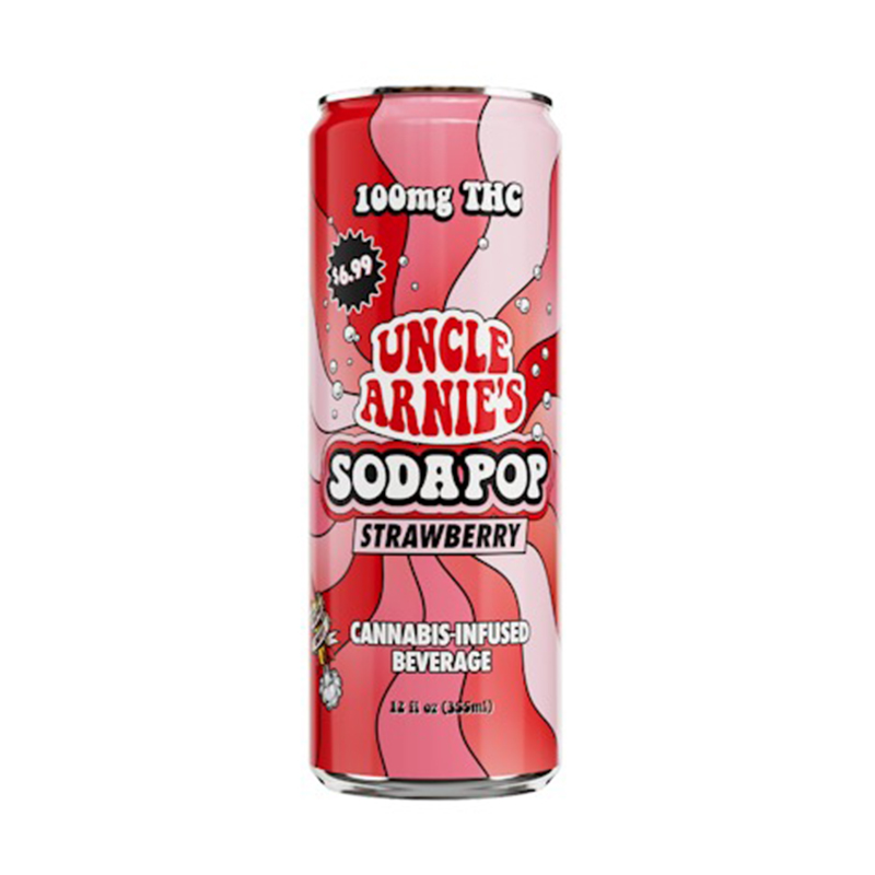 Uncle Arnie's: Strawberry Soda Pop - Can - - Uncle Arnie S