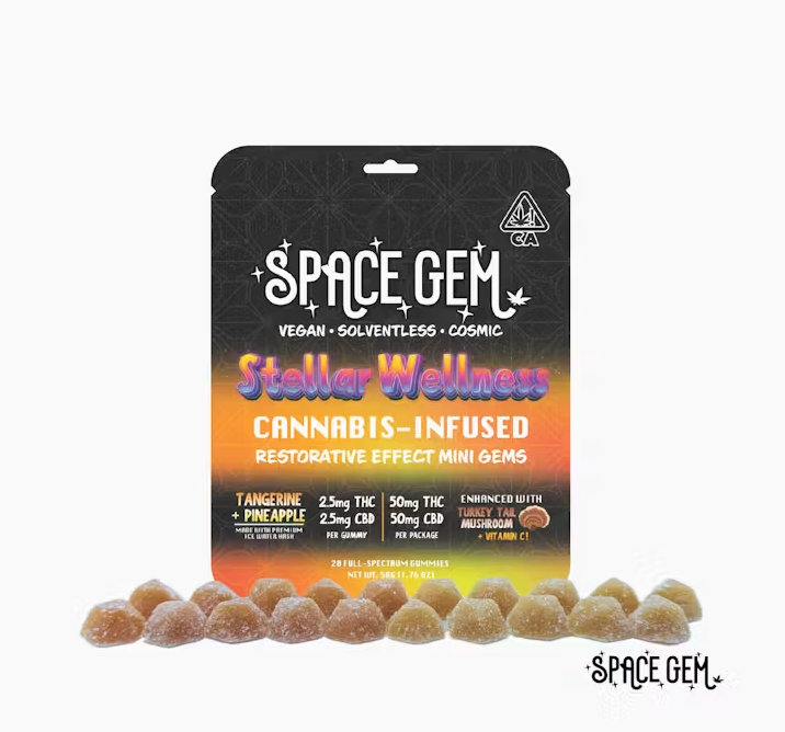 Space Gem: Tangerine + Pineapple - Mini Gems - - Space Gem
