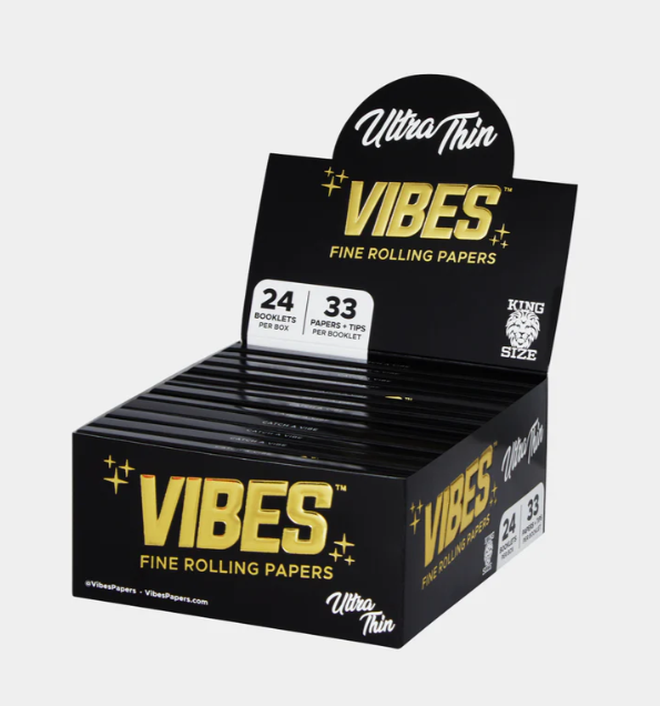 VIBES Ultra Thin Rolling Papers King Size Slim